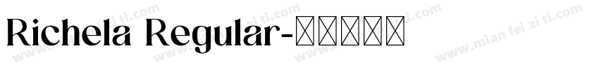 Richela Regular字体转换